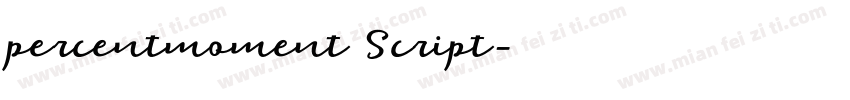 percentmoment Script字体转换